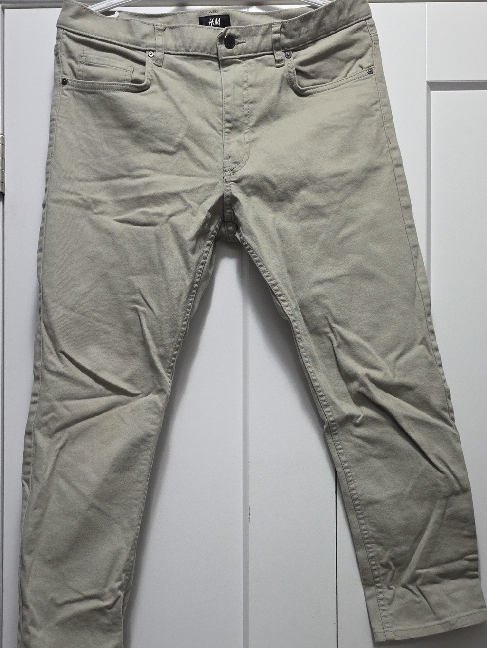 H&M Light Khaki Slim Chino Pants